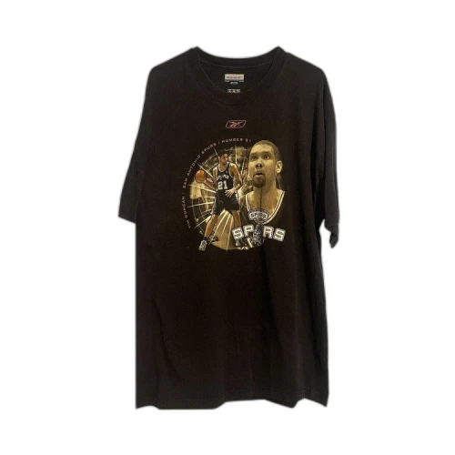 Vintage Reebok Tim Duncan San Antonio Spurs Tee 'Black'