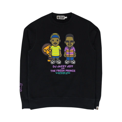 BAPE DJ Jazzy Jeff Crewneck Sweatshirt 'Black'
