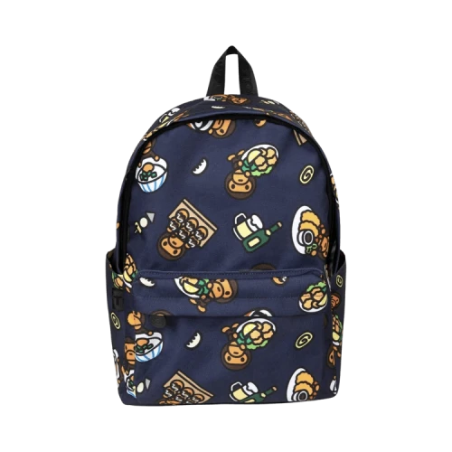 BAPE Baby Milo Print Medium Backpack 'Navy'