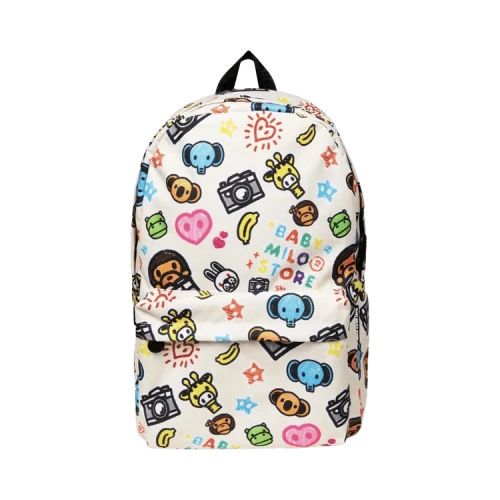 BAPE Baby Milo Store Milo And Friends Large Ivory Backpack 'Ivory'