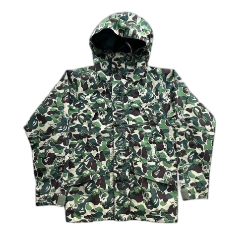 BAPE x Stussy Skull Camo Snowboard Jacket 'Green'