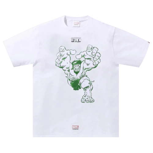 BAPE x Marvel Comics Hulk Tee 'White'