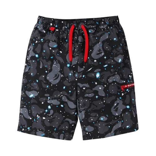 BAPE Space Camo Beach Shorts 'Black'