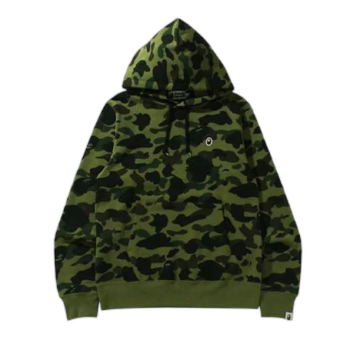 BAPE 1st Camo One Point Pullover Hoodie 'Green'