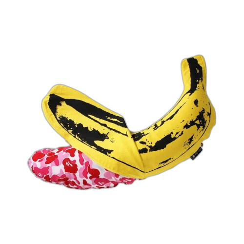 BAPE ABC Camo Andy Warhol Banana Medium Cushion 'Pink'