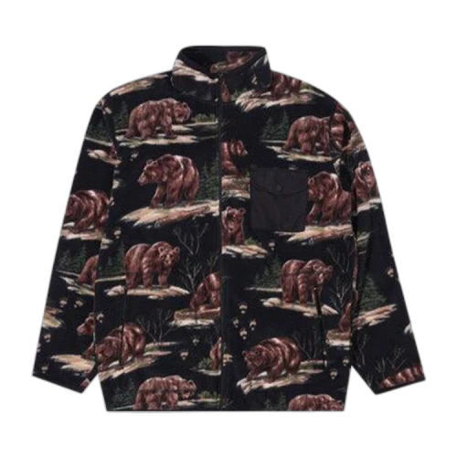 Supreme Alpine Bear Fleece Jacket 'Black'