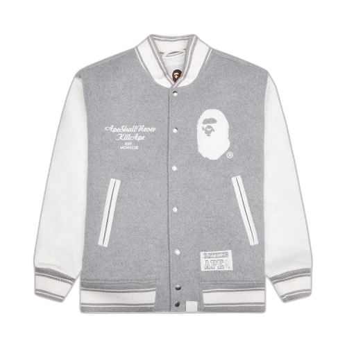 BAPE Varsity Jacket 'Grey'