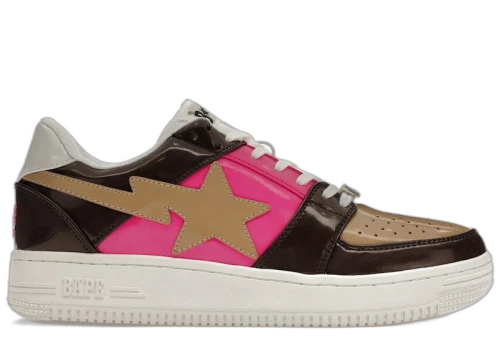 A Bathing Ape Bape Sta Low Brown Pink Beige (2017)