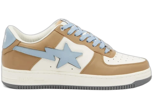 A Bathing Ape Bape Sta Low #4 Beige Sky Blue