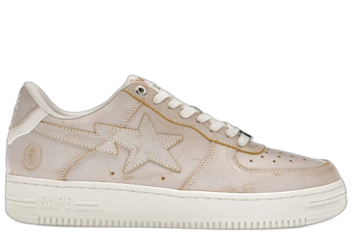 A Bathing Ape Bape Sta Wear Away Paint Beige