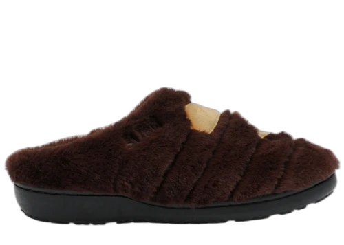 BAPE A Bathing Ape Ape Head Puffer Sandals Subu Brown