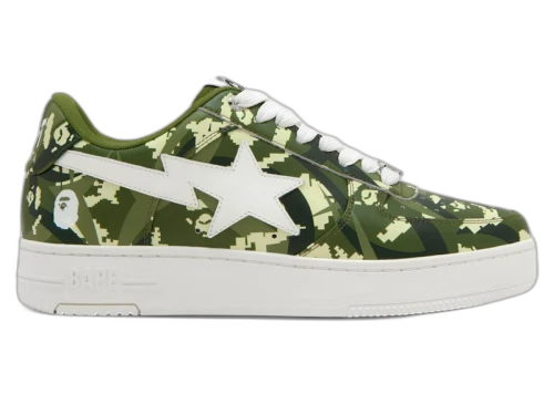 A Bathing Ape Bape Sta Low CLOT Green Digital Camo