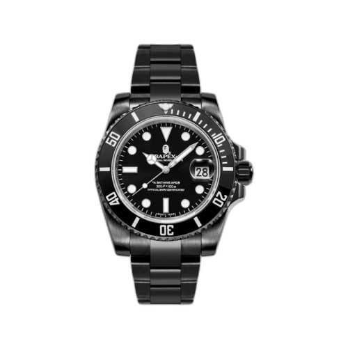 BAPE A Bathing Ape Type 1 Bapex Watch Black/Black/Black