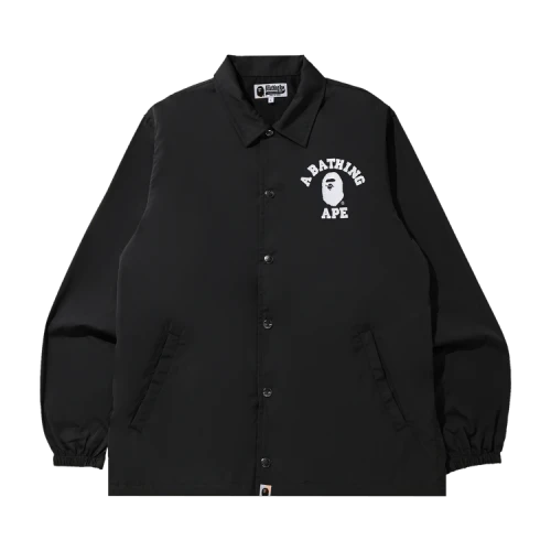 BAPE College Coach Jacket 'Black'