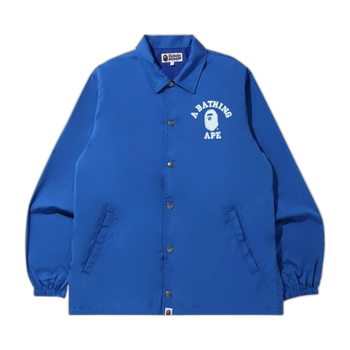 BAPE College Coach Jacket 'Blue'