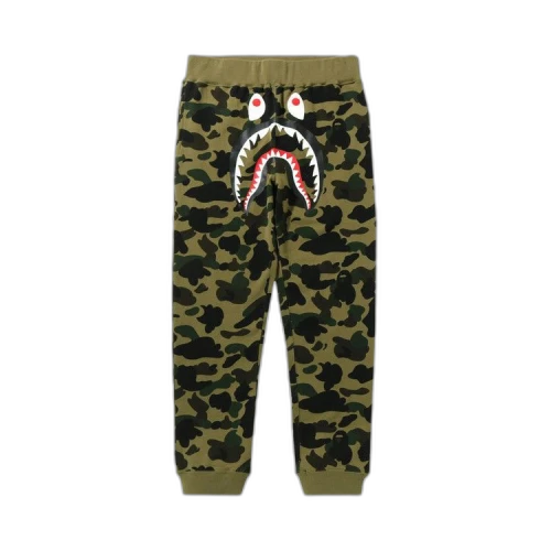 BAPE 1st Camo Shark Slim Sweatpants 'Green'