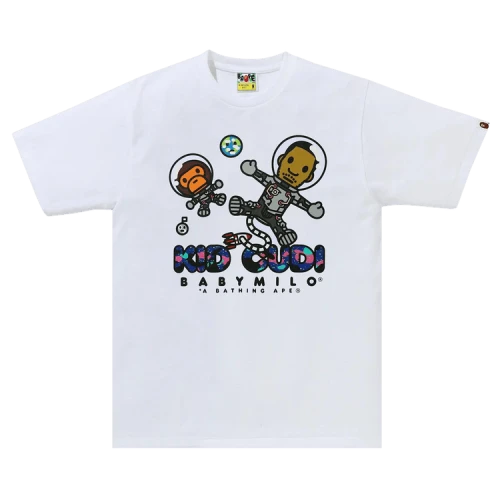 BAPE x Kid Cudi Baby Milo Moon Man Tee 'White'