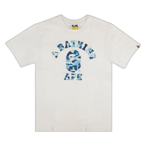 BAPE ABC Camo College Tee 'White/Blue'