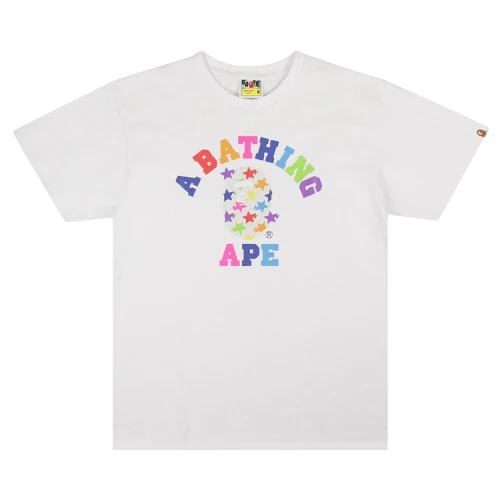 BAPE ABC Rainbow T-Shirt 'Multicolor/White'