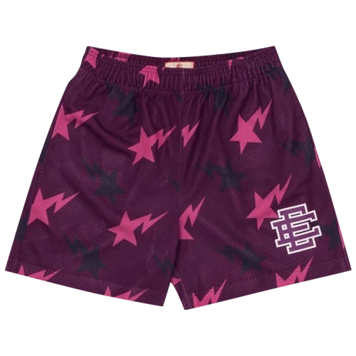 BAPE x Eric Emanuel Miami Basic Short 'Purple/Pink/Black'