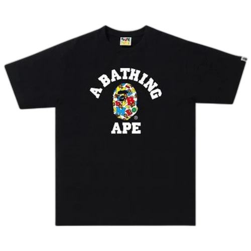 BAPE Baby Milo Alphabet College Tee 'Black'