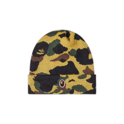 BAPE 1st Camo Knit Cap 'Green'