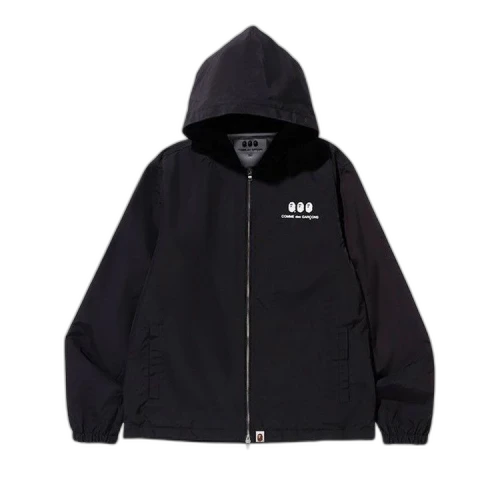 BAPE x Comme des Garçons Hooded Coaches Jacket 'Black'