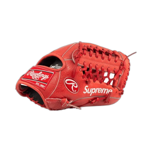 Supreme x Rawlings Baseball Glove In Red