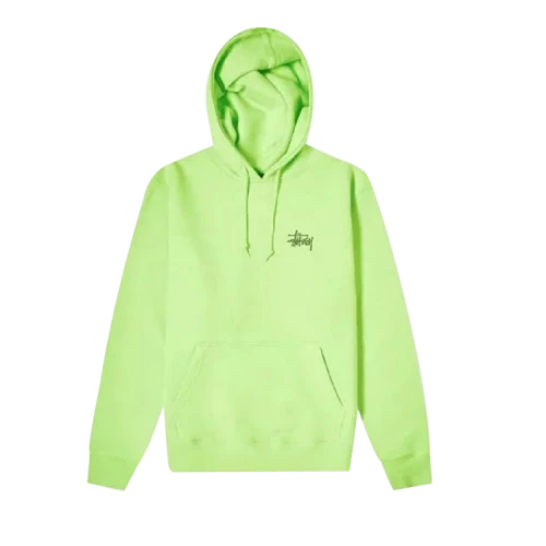 Stussy Basic Hoodie 'Lime Green'