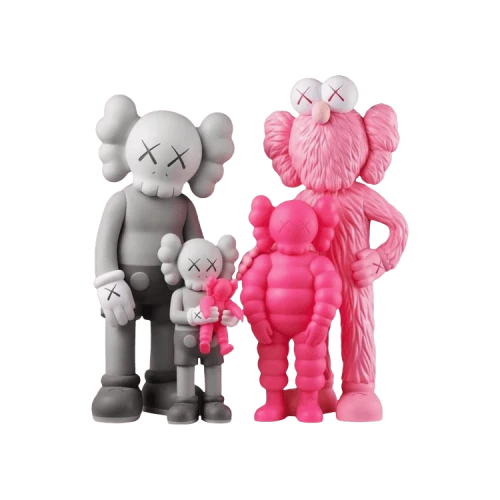 KAWS Family Vinyl Figures 'Grey/Pink'