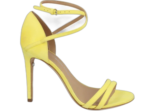 Ferragamo Ines X5 Suede Sandals Light Yellow (Women's)
