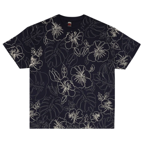Stussy Gear Hawaiian Flower Tee 'Navy'