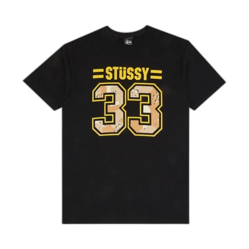 Stussy 33/80 Camo Tee 'Black'