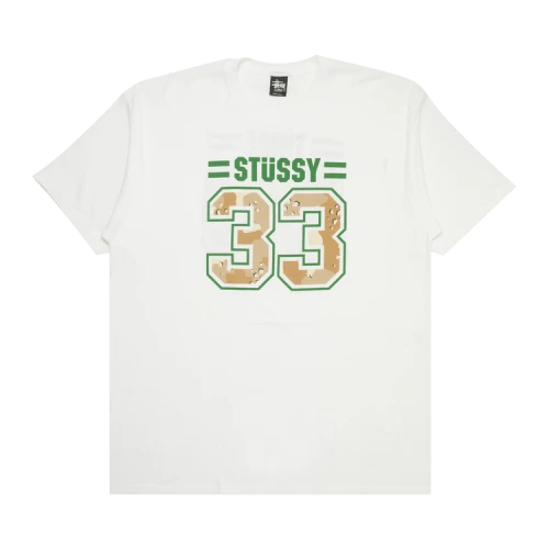 Stussy 33/80 Camo Tee 'White'