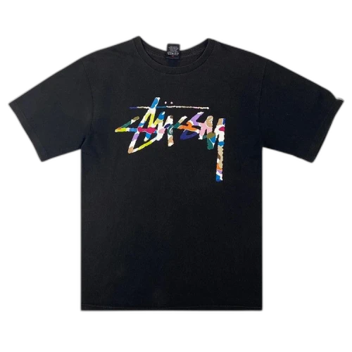 Stussy x BAPE 30th Anniversary Logo Tee 'Black'