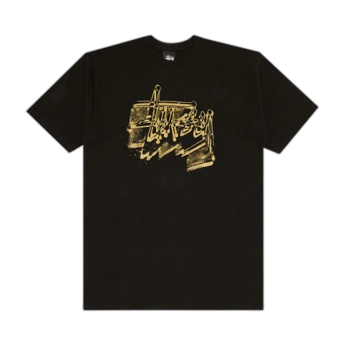 Stussy Brushed Gold Tee 'Black'