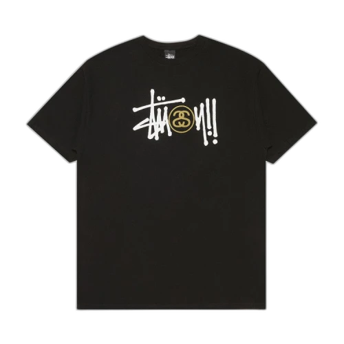 Stussy Basic Logo SS Stock Tee 'Black'