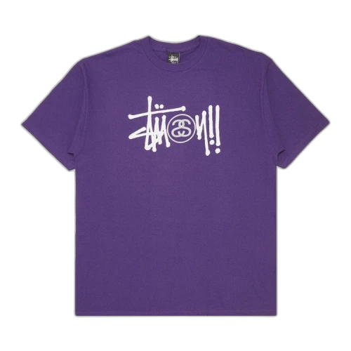 Stussy Basic Logo SS Stock Tee 'Purple'