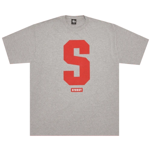 Stussy Big S Tee 'Grey Heather'