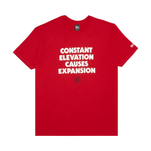 Stussy Constant Elevation Causes Expansion Tee 'Red'