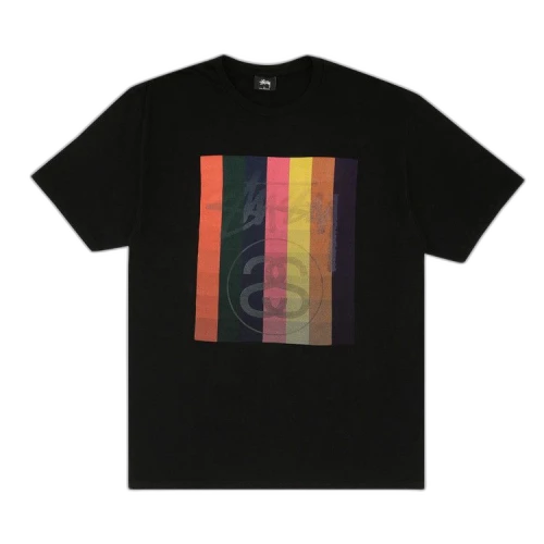 Stussy Colour Squares Tee 'Black'