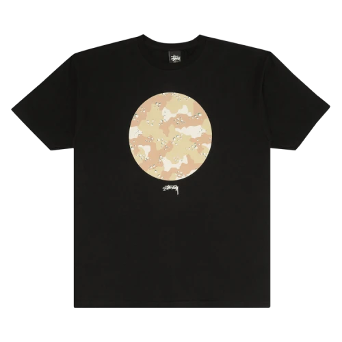 Stussy Camo Tee 'Black/Tan'