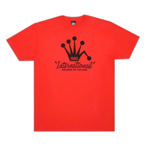 Stussy Crown Tee 'Red/Black'