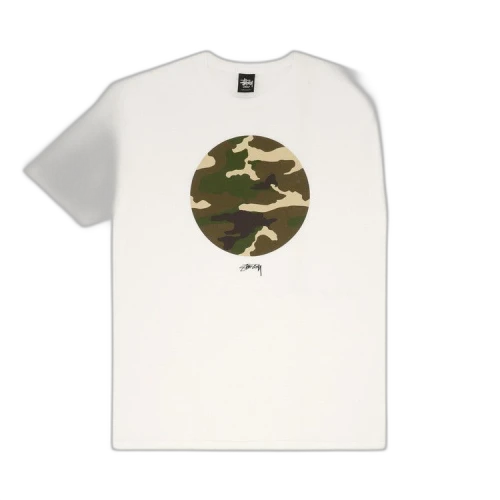 Stussy Camo Tee 'White/Green'