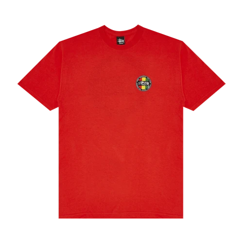 Stussy Design Round Logo Tee 'Brite Red'