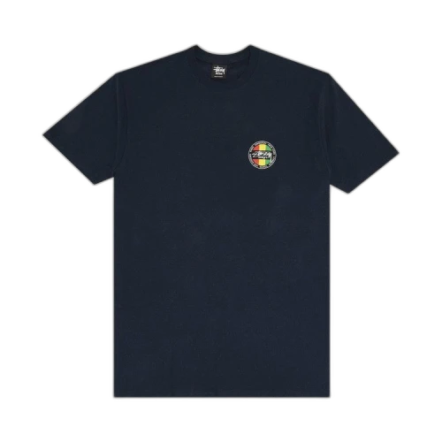 Stussy Design Round Logo Tee 'Navy'