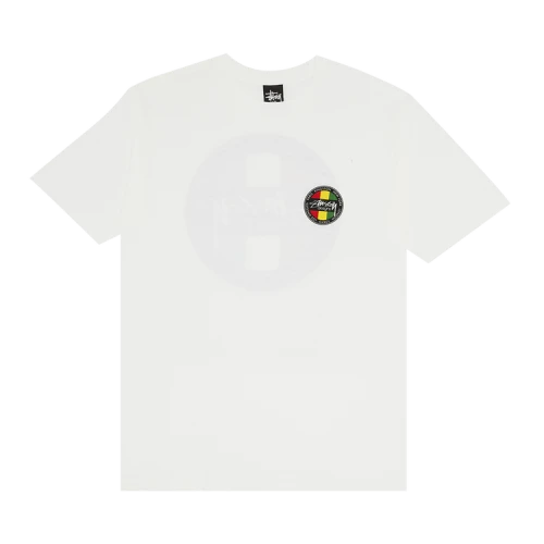 Stussy Design Round Logo Tee 'White'