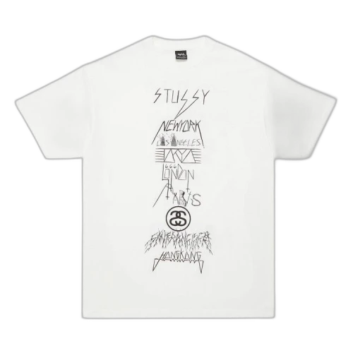 Stussy Gear Evil World Tour Tee 'White/Black'