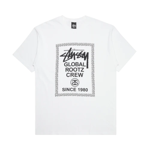 Stussy Global Rootz Crew Since 1980 Tee 'White'