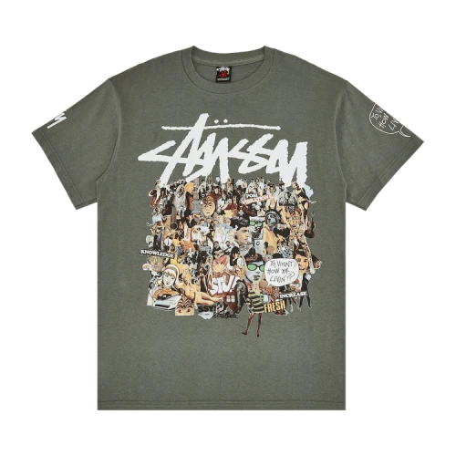 Stussy Gear Yo, Vinny How Ya Livin'?? Tee 'Dark Grey'
